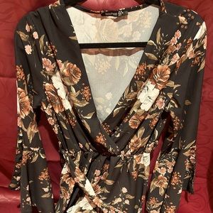 Boohoo Floral Romper